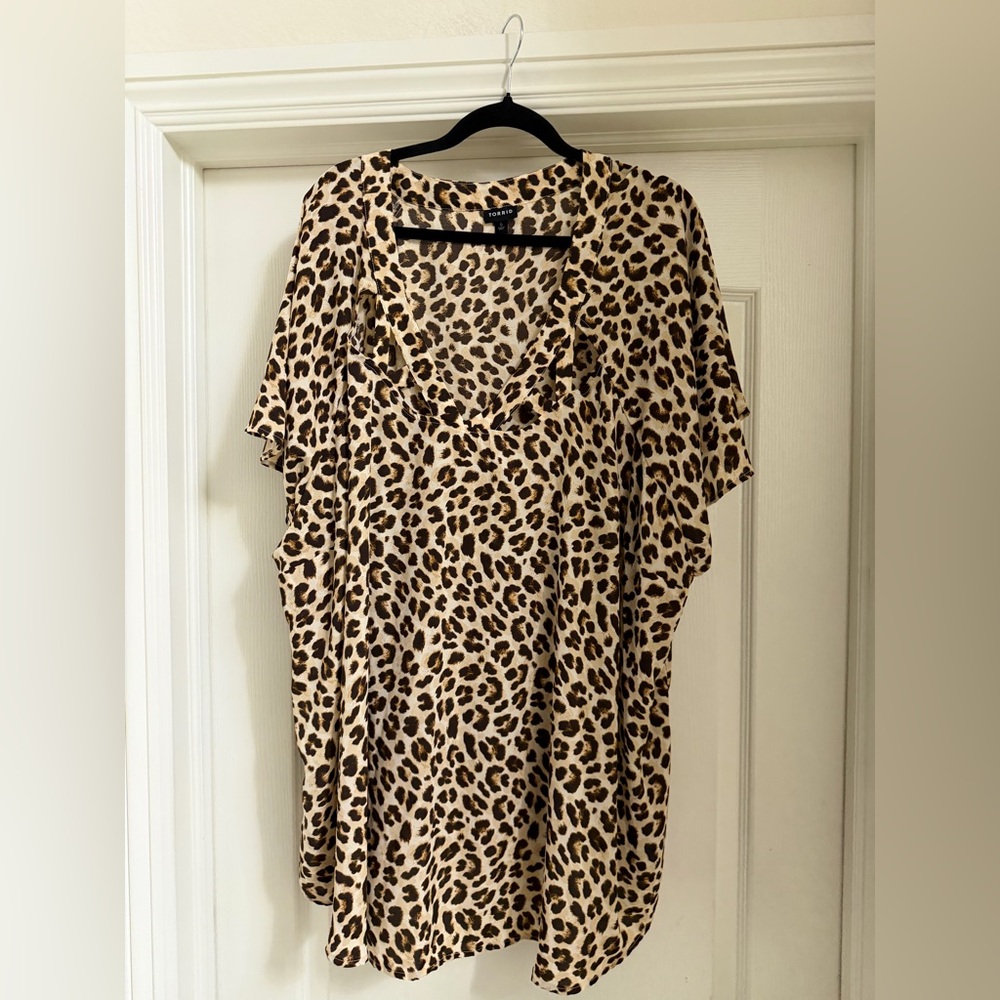 Torrid Leopard Print Top - Brown and Black
